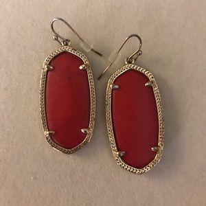 Red Kendra Scott Elle Earrings